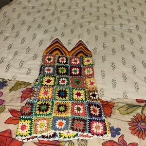 Stunning crochet dress boohoo size small never worn perfect condition